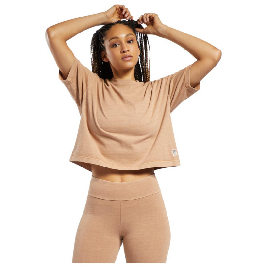 Reebok Γυναικεία κοντομάνικη μπλούζα crop Reebok Γυναικεία κοντομάνικη μπλούζα crop